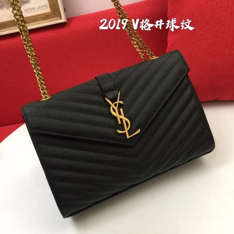 Alternative view of YSL Black V-Quilted Top Handle Bag 882