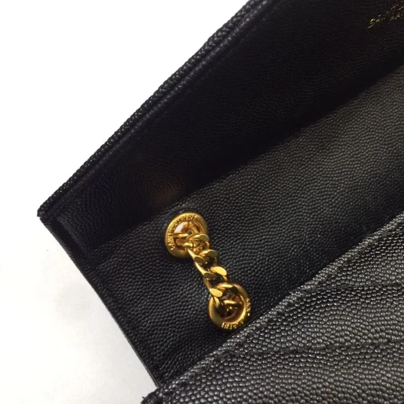 YSL Black V-Quilted Top Handle Bag 882 - Image 8