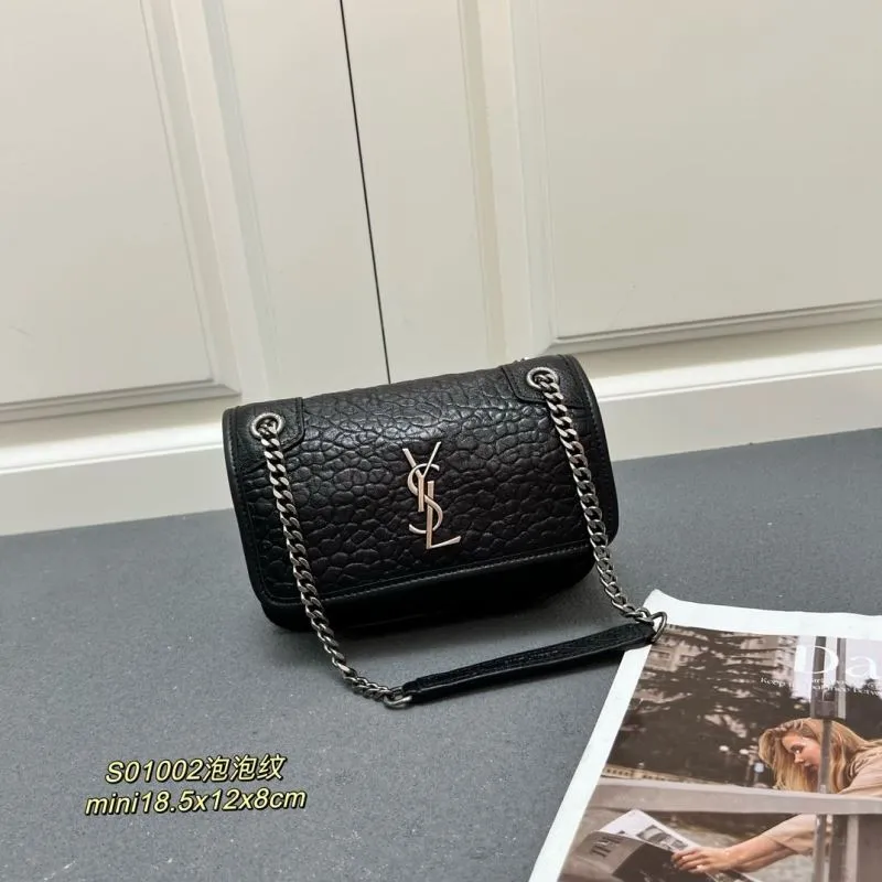 Saint Laurent Black Mini Chain Shoulder Bag S01002