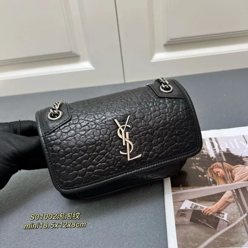 Saint Laurent Black Mini Chain Shoulder Bag S01002 - Image 3