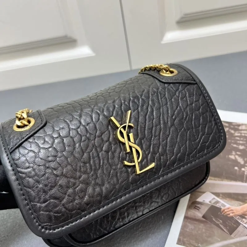 YSL Black Mini Chain Crossbody Bag S01002 - Image 4