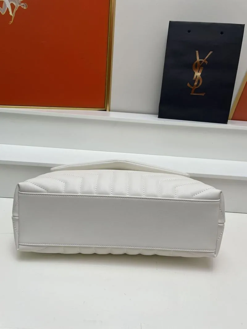 YSL White Large 32cm Chain Shoulder Bag S06866 - Image 6