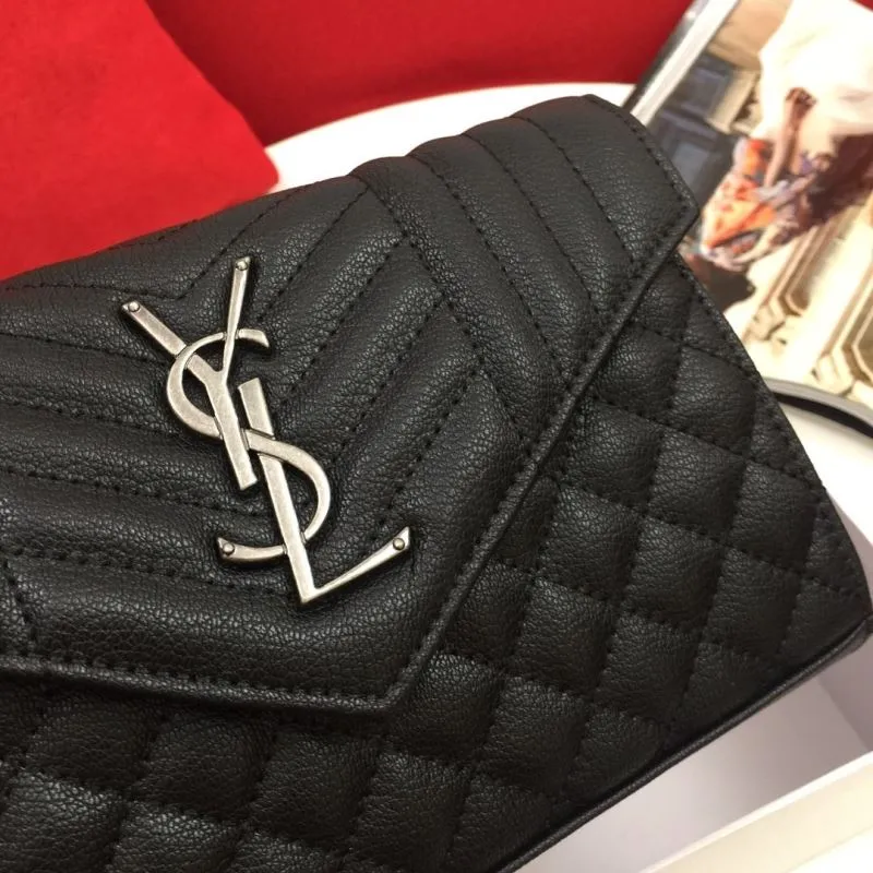 Saint Laurent Black Chain Shoulder Bag 909 - Image 4