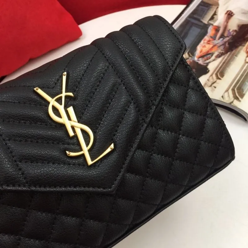 Saint Laurent Black Chain Shoulder Bag 910 - Image 4