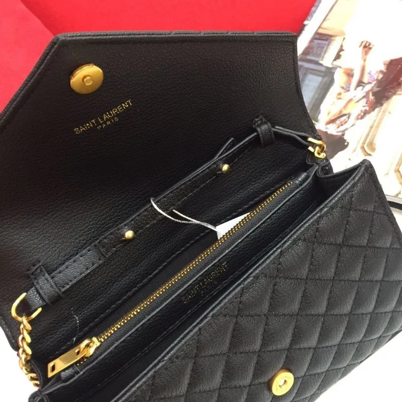 Saint Laurent Black Chain Shoulder Bag 910 - Image 9