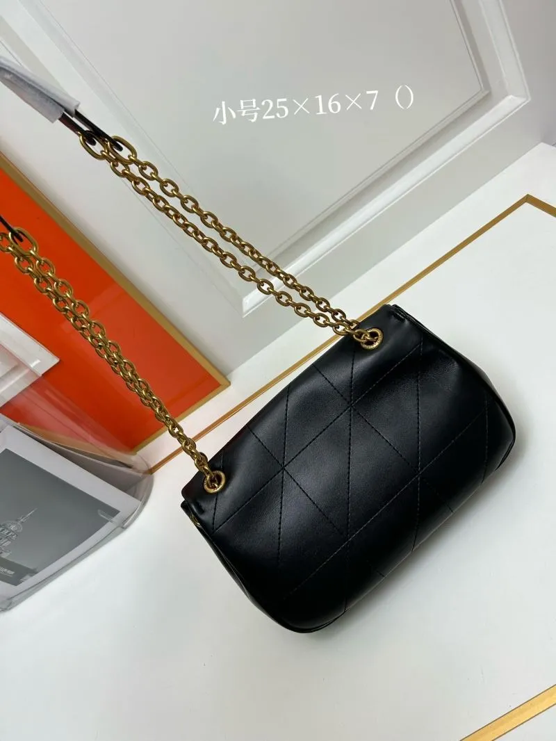 YSL Small Black Leather Chain Shoulder Bag 915 - Image 3
