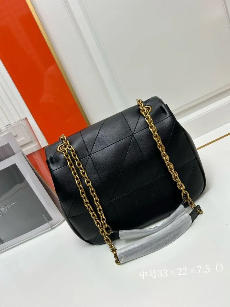 YSL Black Medium Top Handle Chain Shoulder Bag 916 - Image 3