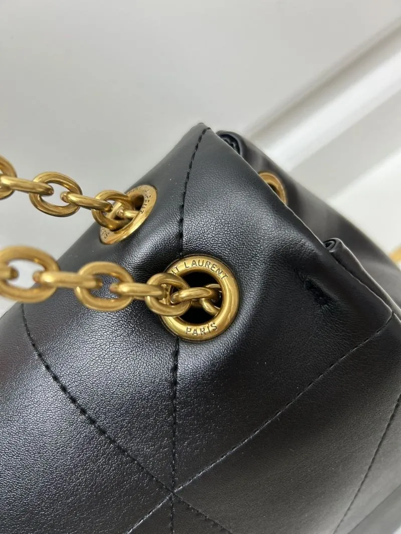 YSL Black Medium Top Handle Chain Shoulder Bag 916 - Image 6