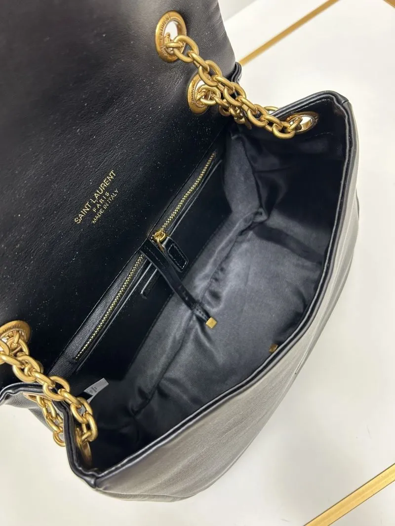 YSL Black Medium Top Handle Chain Shoulder Bag 916 - Image 8