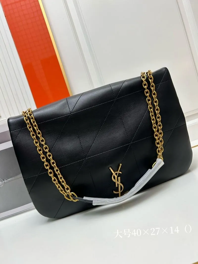 YSL Large Black Chain Shoulder Bag 917