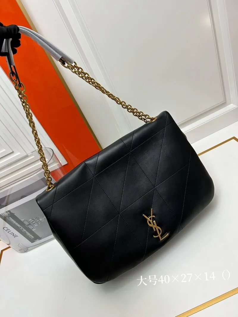 Alternative view of YSL Large Black Chain Shoulder Bag 917