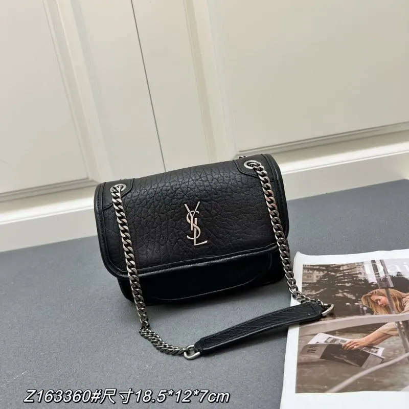 YSL Black Chain Shoulder Bag Z163360