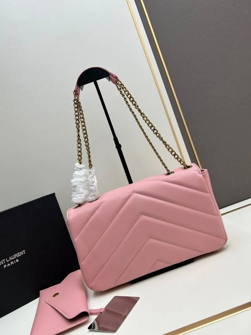 Alternative view of YSL Pink Chain Shoulder Bag 6146