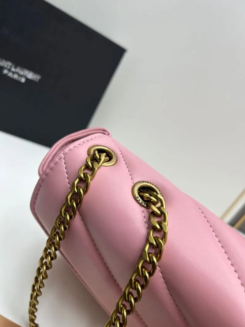 YSL Pink Chain Shoulder Bag 6146 - Image 5