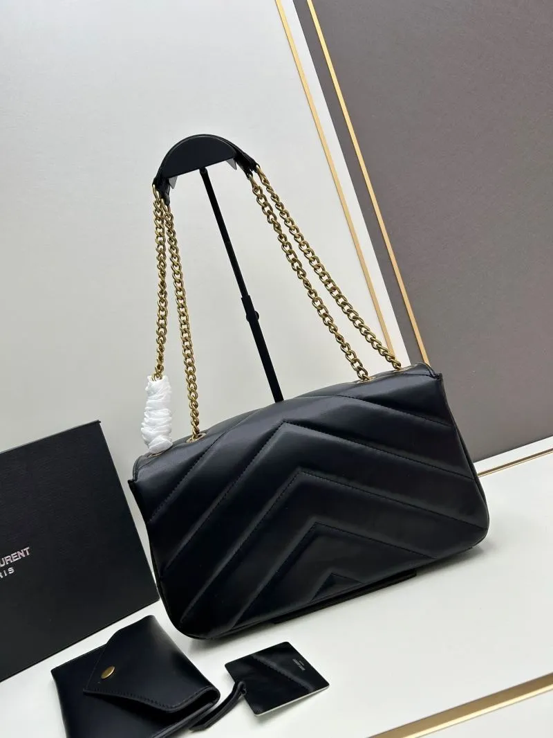 Alternative view of YSL Black Chain Shoulder Bag 6146