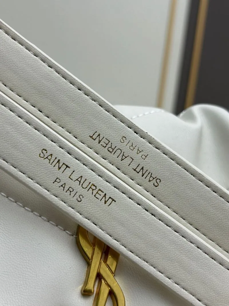 YSL White Quilted Chain Shoulder Bag 8819 - Image 6