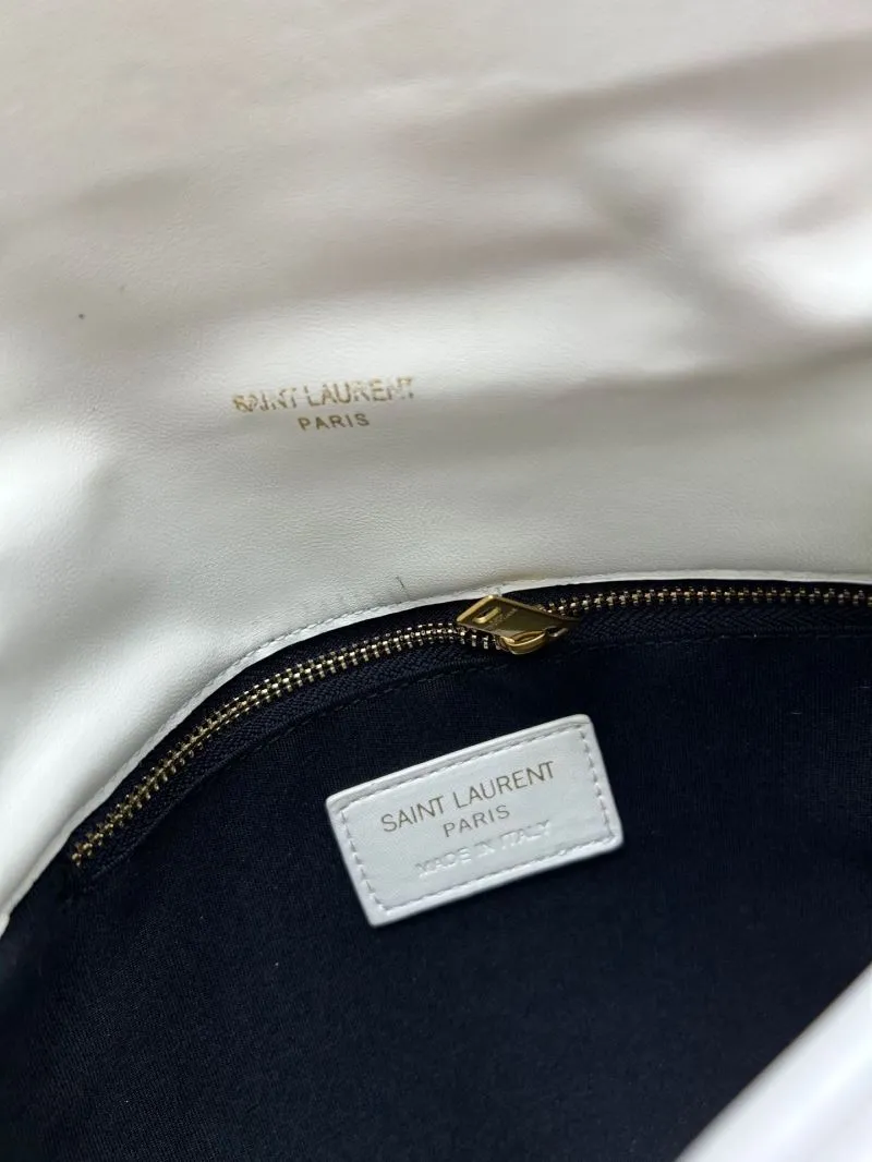 YSL White Quilted Chain Shoulder Bag 8819 - Image 8