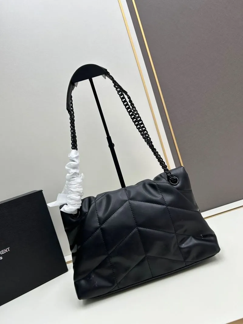 Alternative view of YSL Black Quilted Chain Shoulder Bag 8819