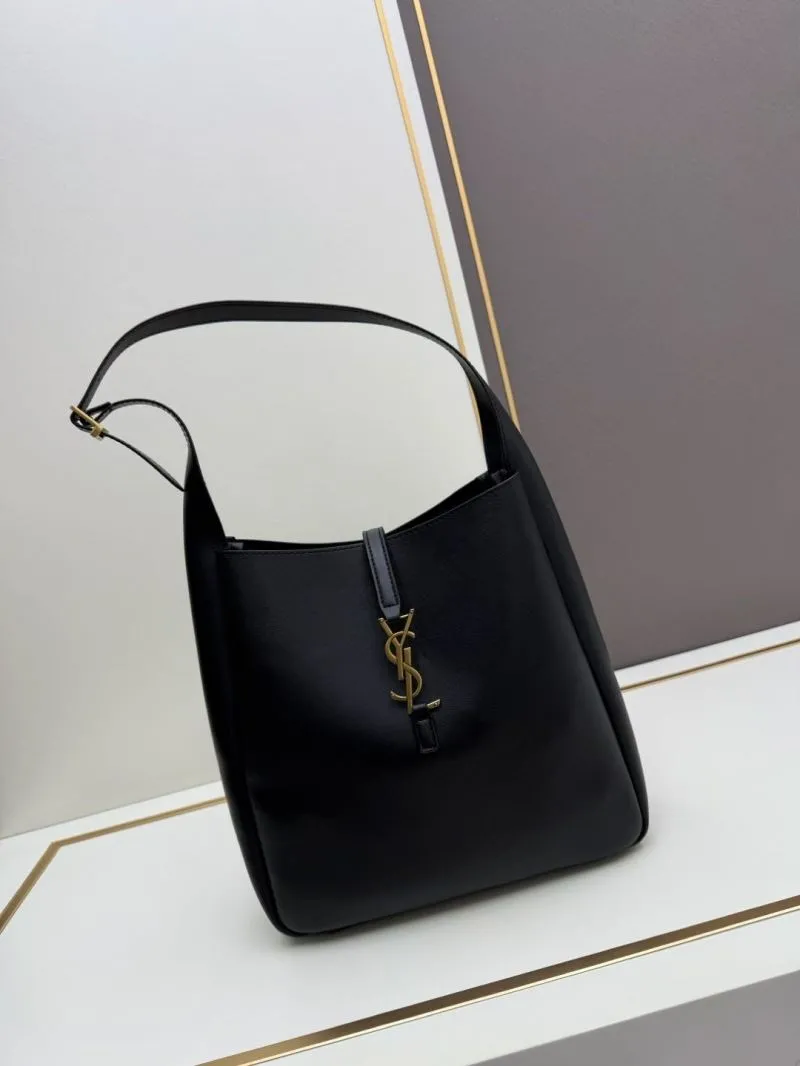 YSL Black Hobo Shoulder Bag 936