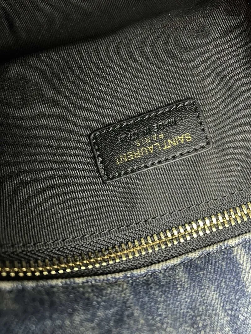 YSL Denim Top Handle Shoulder Bag S03020 - Image 9
