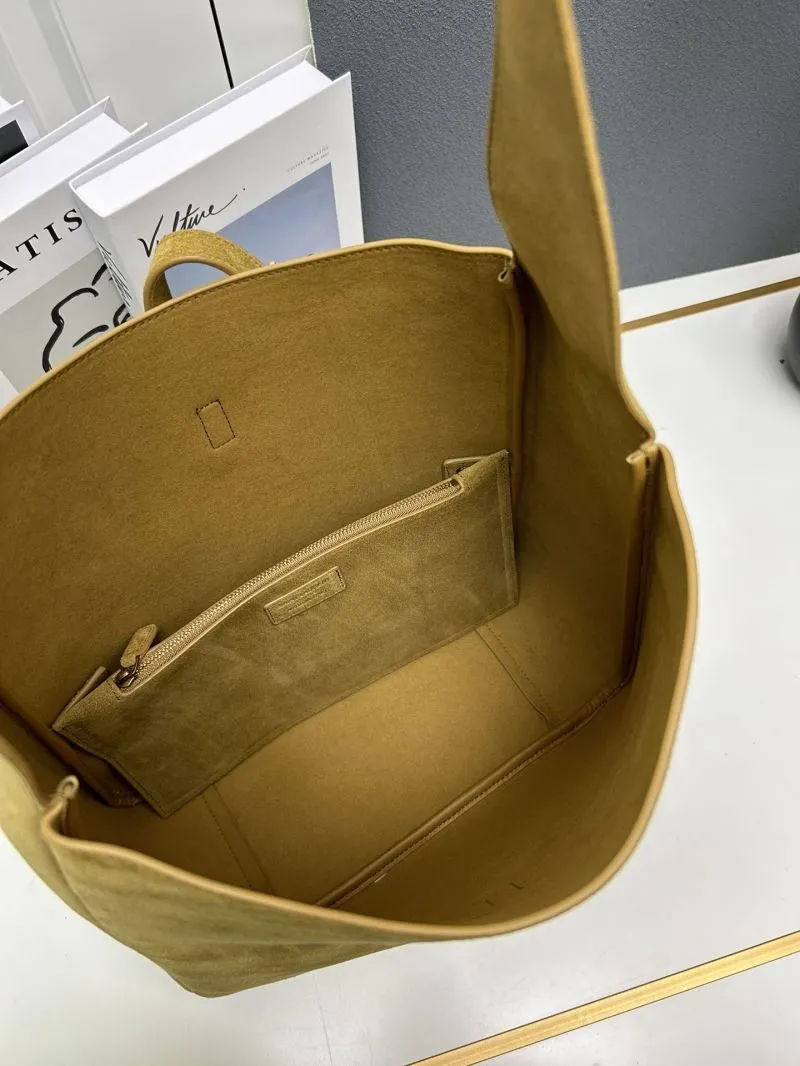 YSL Suede Hobo Bag S08022 Mustard Yellow Large - Image 7