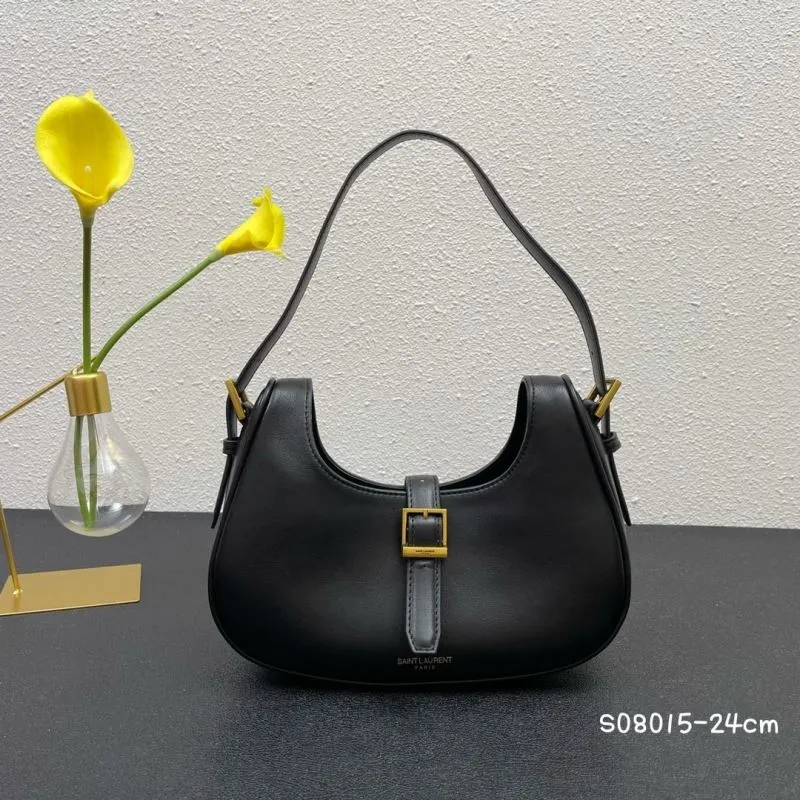 YSL Black Top Handle Bag S08015 24cm