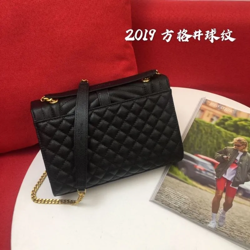 Alternative view of YSL Black Quilted Chain Shoulder Bag 948
