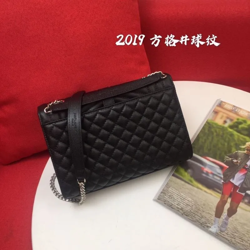 Alternative view of YSL Black Quilted Chain Top Handle Bag 949