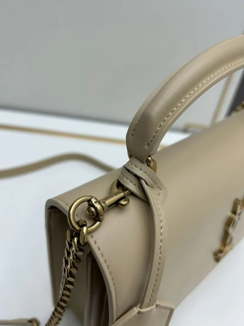 YSL Beige Top Handle Shoulder Bag 634723 - Image 6