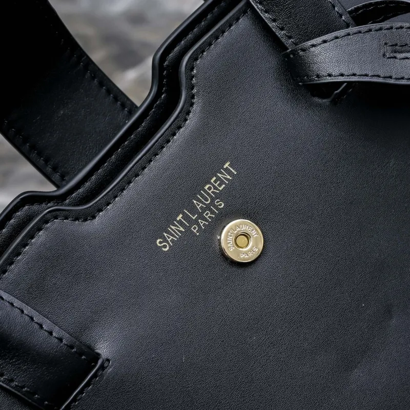 YSL Black Top Handle Bag 988 - Image 4