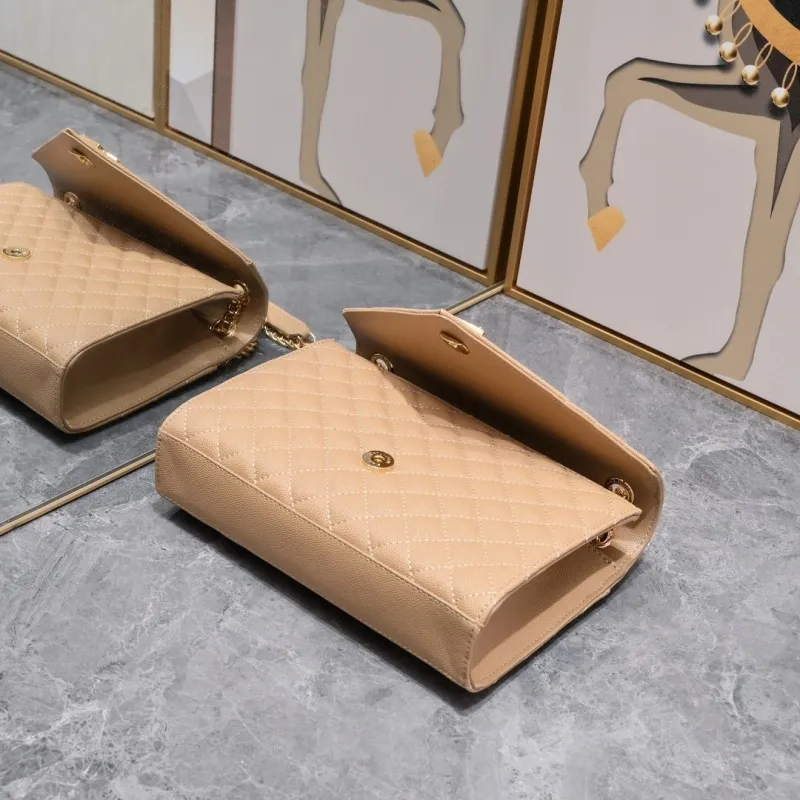 YSL Beige Quilted Shoulder Bag 993 - Image 6