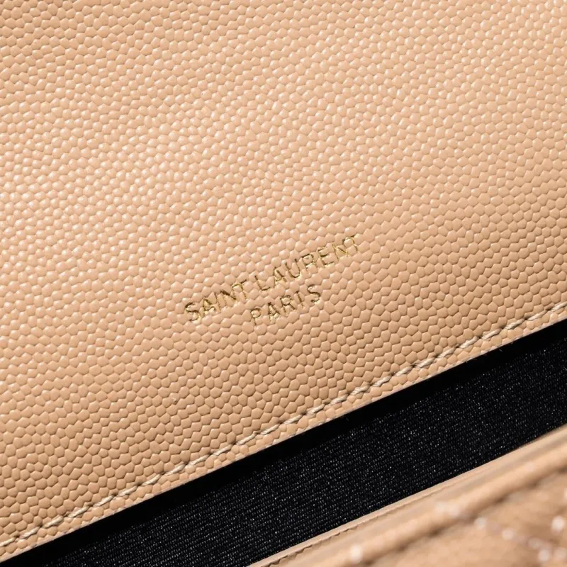YSL Beige Quilted Shoulder Bag 993 - Image 8