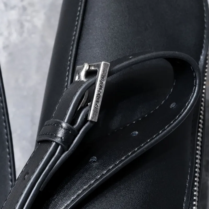 YSL Black Leather Waist Pack - Image 6