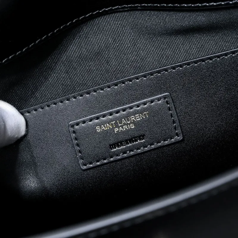 YSL Black Leather Waist Pack - Image 7