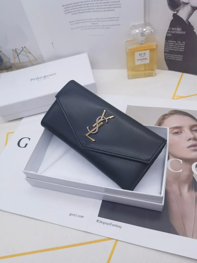 Yves Saint Laurent Long Wallet 8396 - Image 4