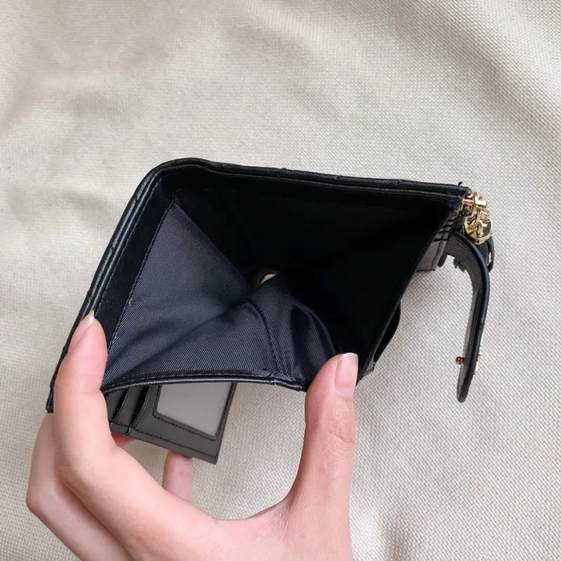 YSL Black Quilted Leather Card Holder Wallet - Image 7