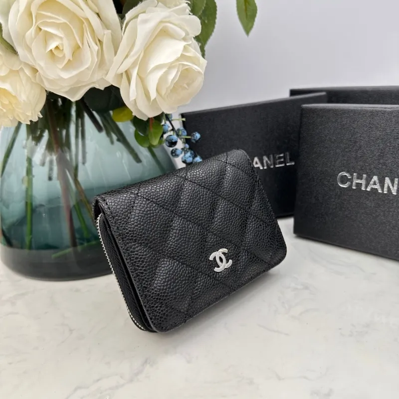 Alternative view of Chanel Black Zip Compact Wallet