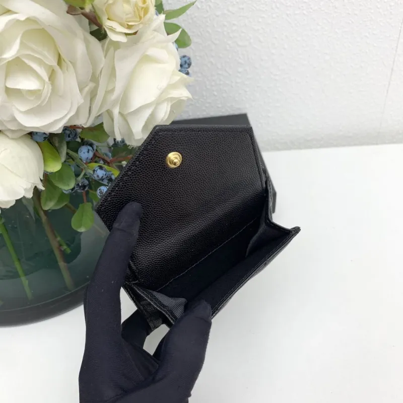 YSL Black Leather Card Wallet 6868 - Image 7