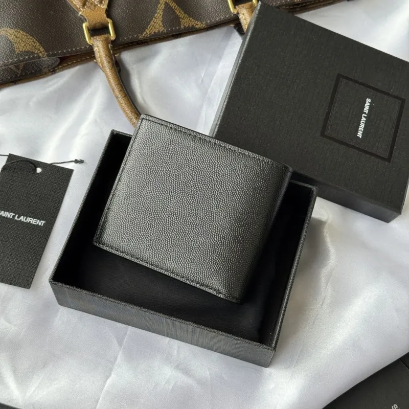 Alternative view of Saint Laurent Black Leather Bifold Wallet