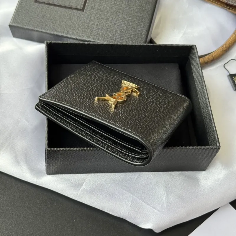 Saint Laurent Black Leather Bifold Wallet - Image 3
