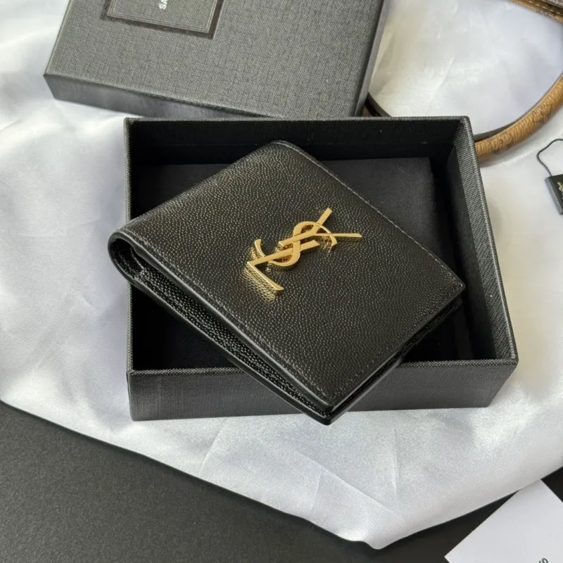 Saint Laurent Black Leather Bifold Wallet - Image 4
