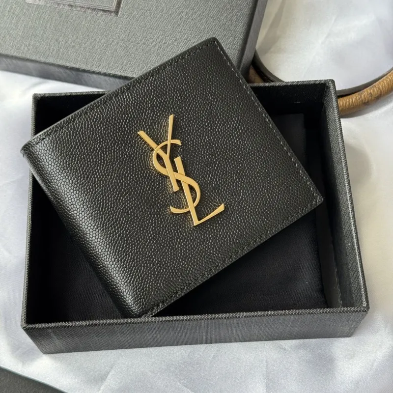 Saint Laurent Black Leather Bifold Wallet - Image 5