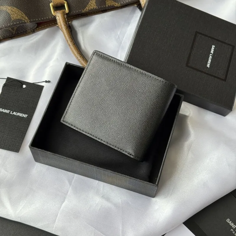 Alternative view of Saint Laurent Black Leather Bifold Wallet