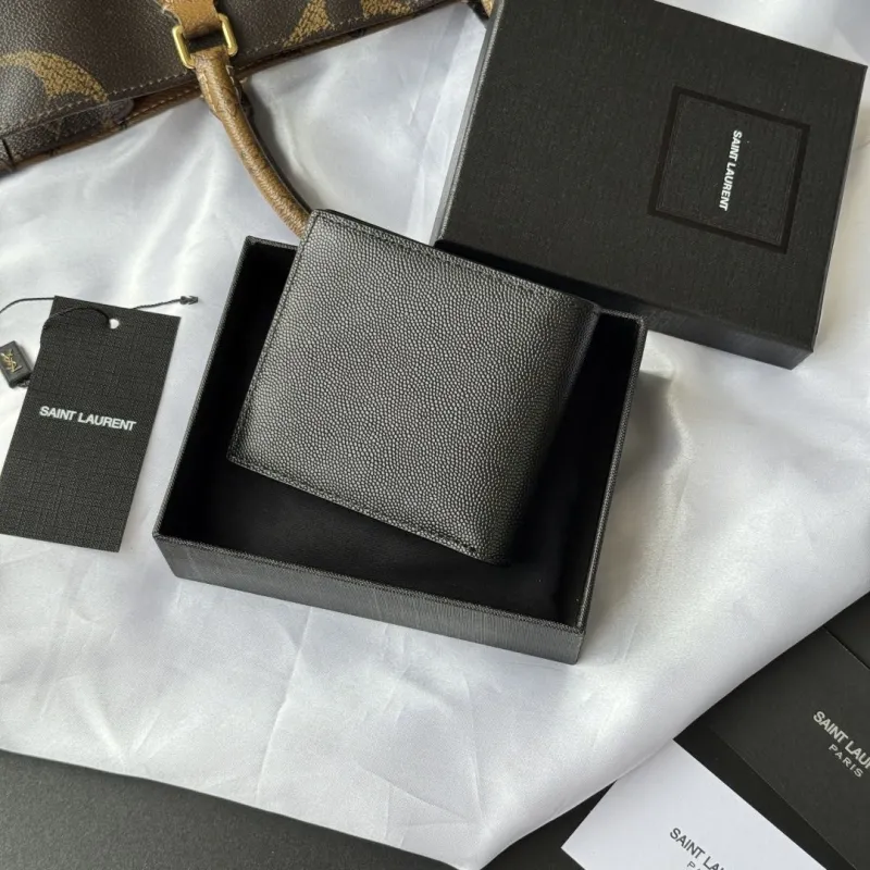 Alternative view of Saint Laurent Black Leather Bifold Wallet