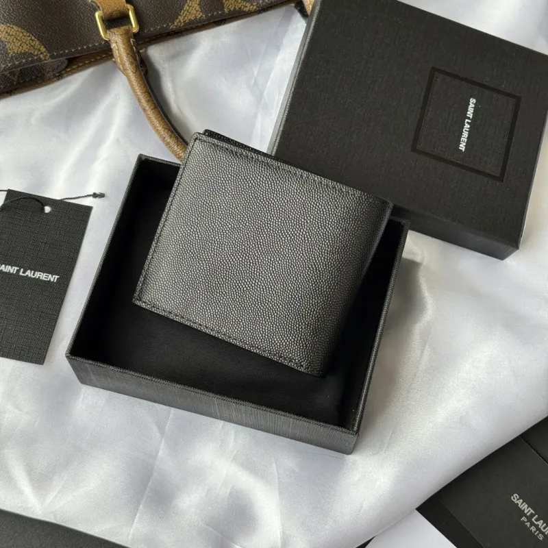 Alternative view of Saint Laurent Black Leather Bifold Wallet 81