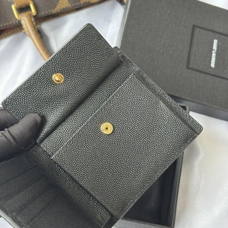 Alternative view of Saint Laurent Black Leather Bifold Wallet
