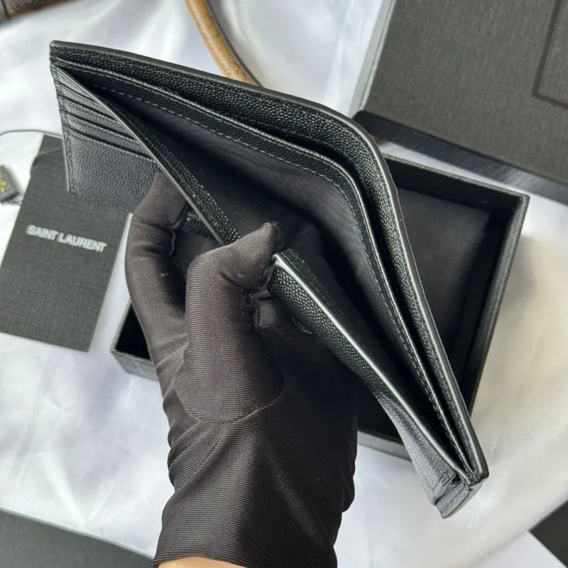 Alternative view of Saint Laurent Black Leather Wallet 83