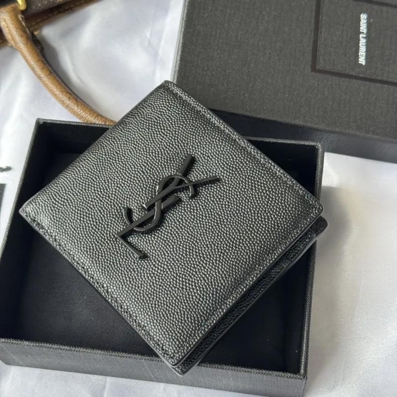Saint Laurent Black Leather Wallet 83 - Image 8