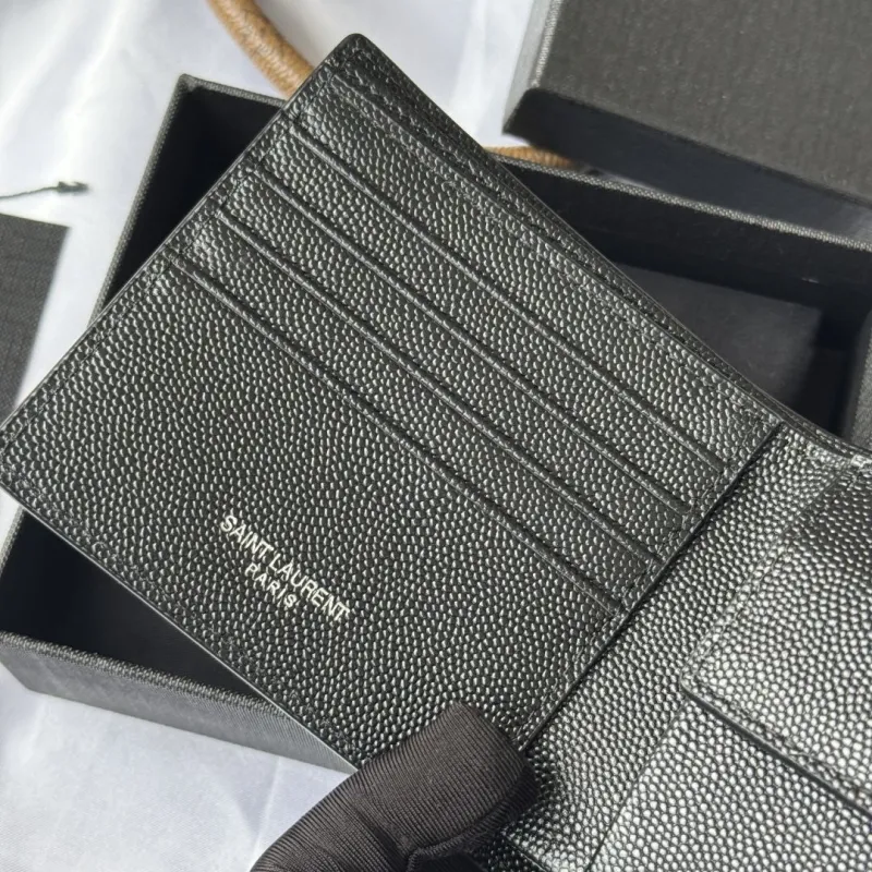 Saint Laurent Black Leather Wallet 83 - Image 10