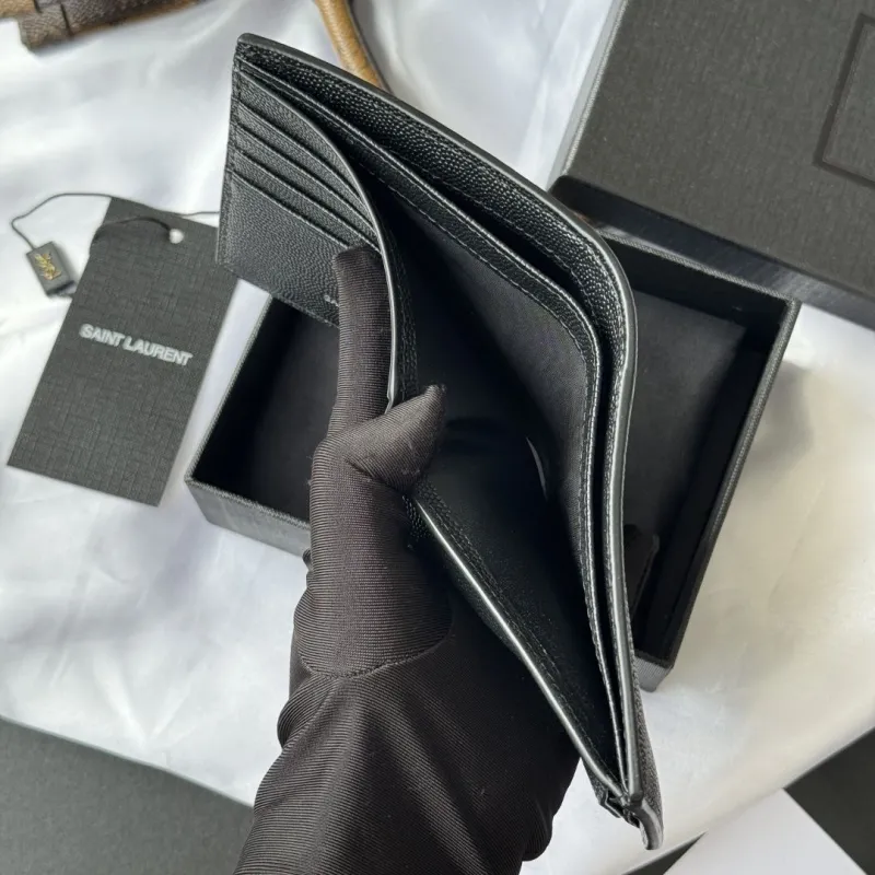 Alternative view of Saint Laurent Black Leather Bifold Wallet